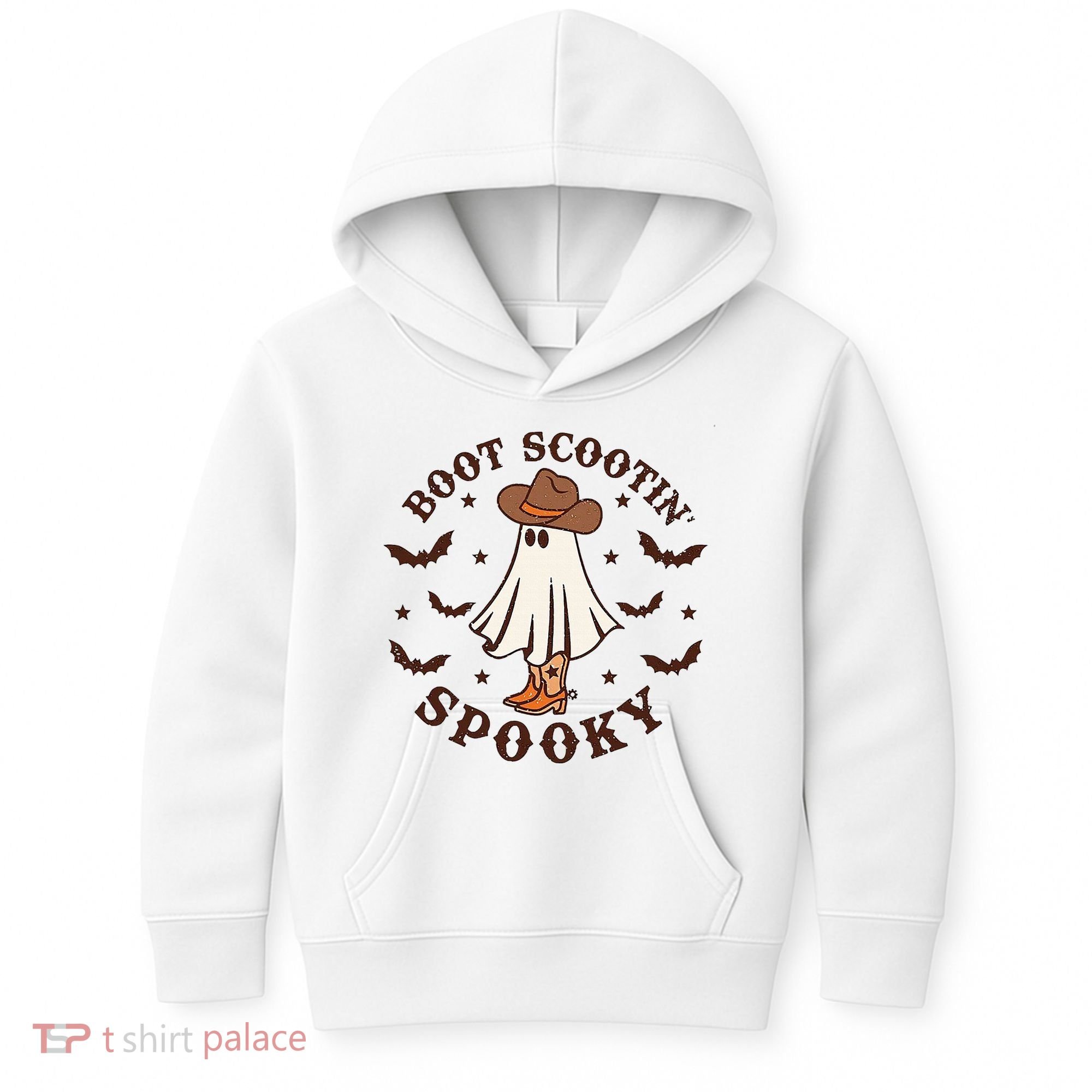 Boot Scootin Spooky Funny Halloween Kids Hoodie