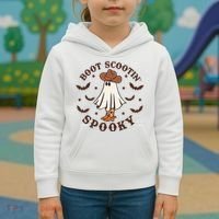 Boot Scootin Spooky Funny Halloween Kids Hoodie thumb 3