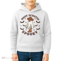 Boot Scootin Spooky Funny Halloween Kids Hoodie thumb 4