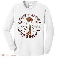 Boot Scootin Spooky Funny Halloween Kids Long Sleeve Shirt thumb 0