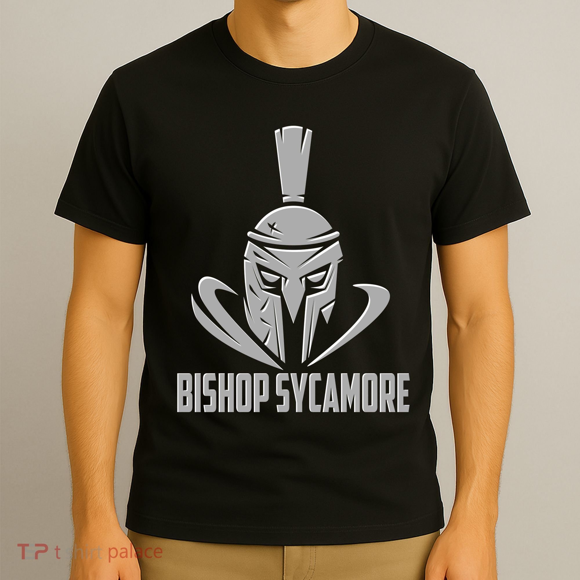Bishop Sycamore Spartan Gladiator Football Logo T-Shirt