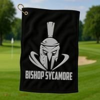 Bishop Sycamore Spartan Gladiator Football Logo Golf Towel thumb 1