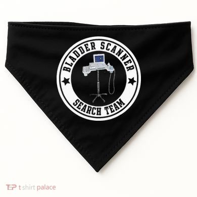 Bladder Scanner Search Team Funny ED ER ICU Med Surg Nursing USA-Made Doggie Bandana