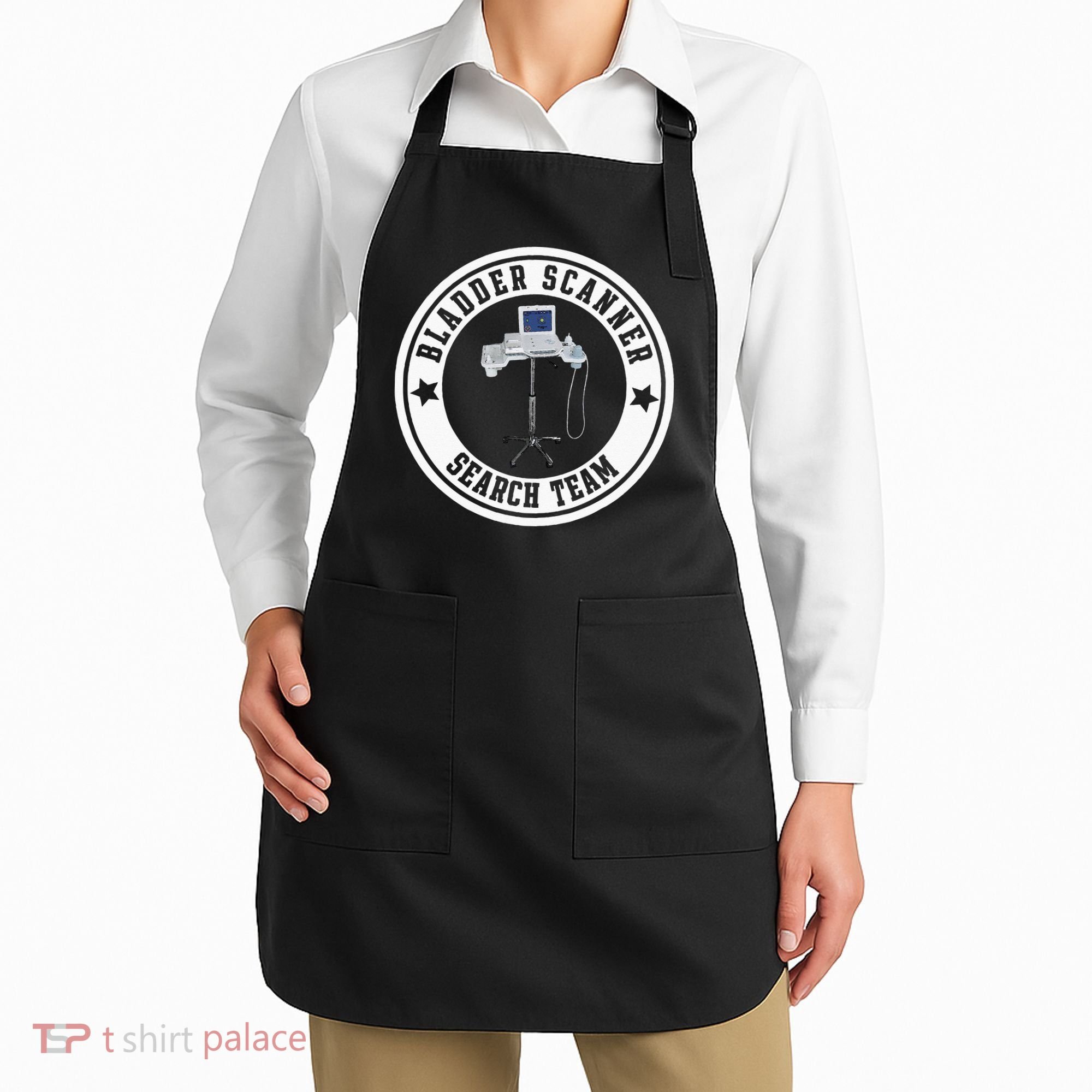 Bladder Scanner Search Team Funny ED ER ICU Med Surg Nursing Apron