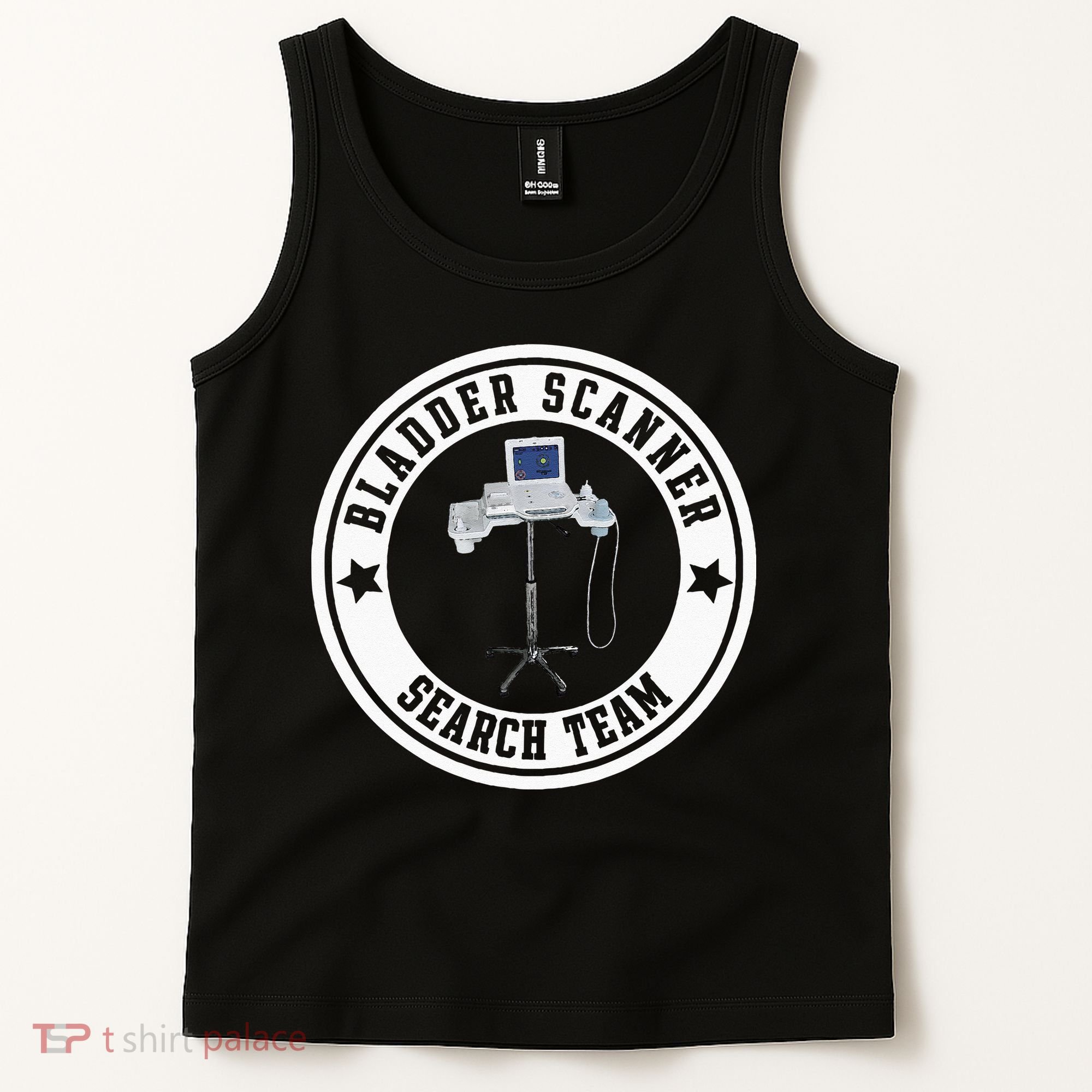 Bladder Scanner Search Team Funny ED ER ICU Med Surg Nursing Tank Top