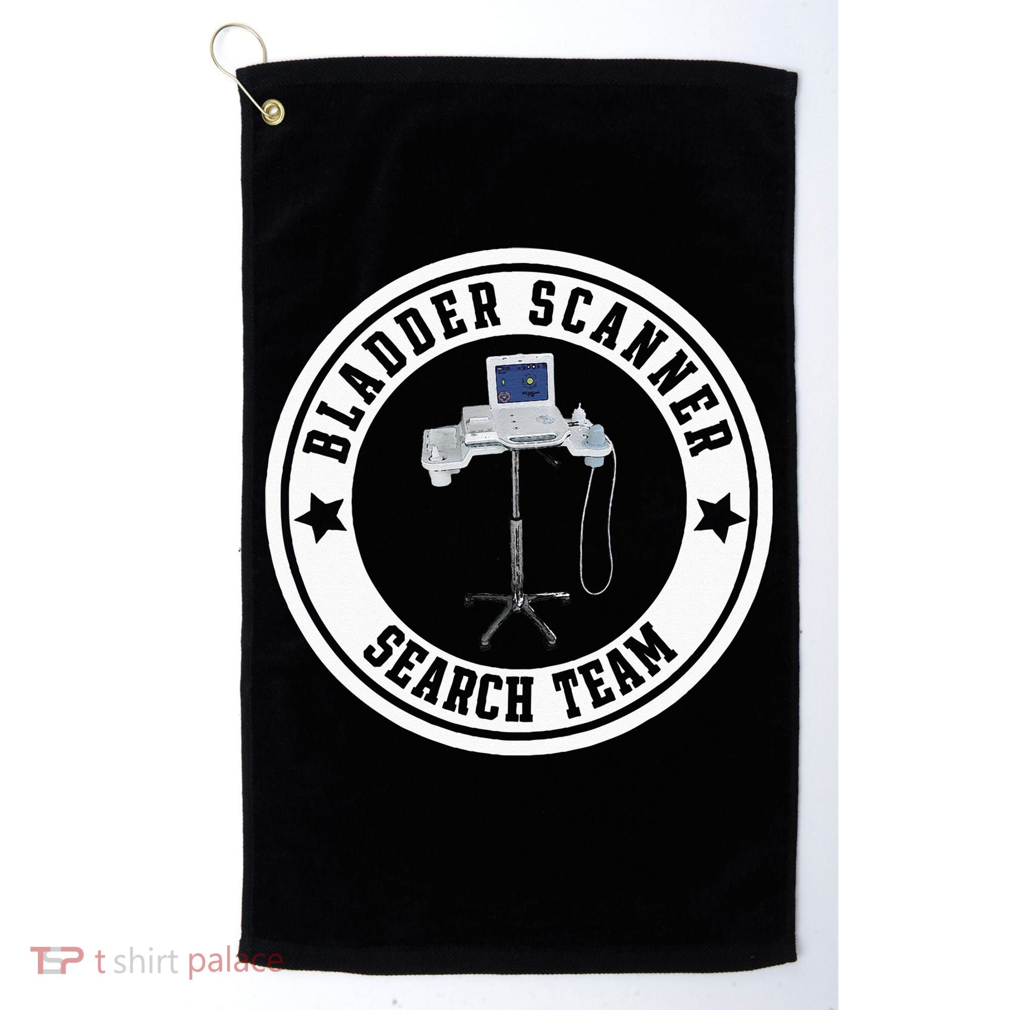 Bladder Scanner Search Team Funny ED ER ICU Med Surg Nursing Golf Towel