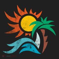 Beach Sunset Summer Golf Towel thumb 3