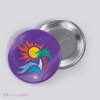Beach Sunset Summer Button