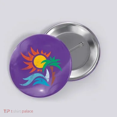 Beach Sunset Summer Button