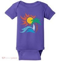 Beach Sunset Summer Baby Bodysuit thumb 0