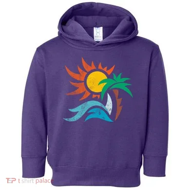 Beach Sunset Summer Toddler Hoodie