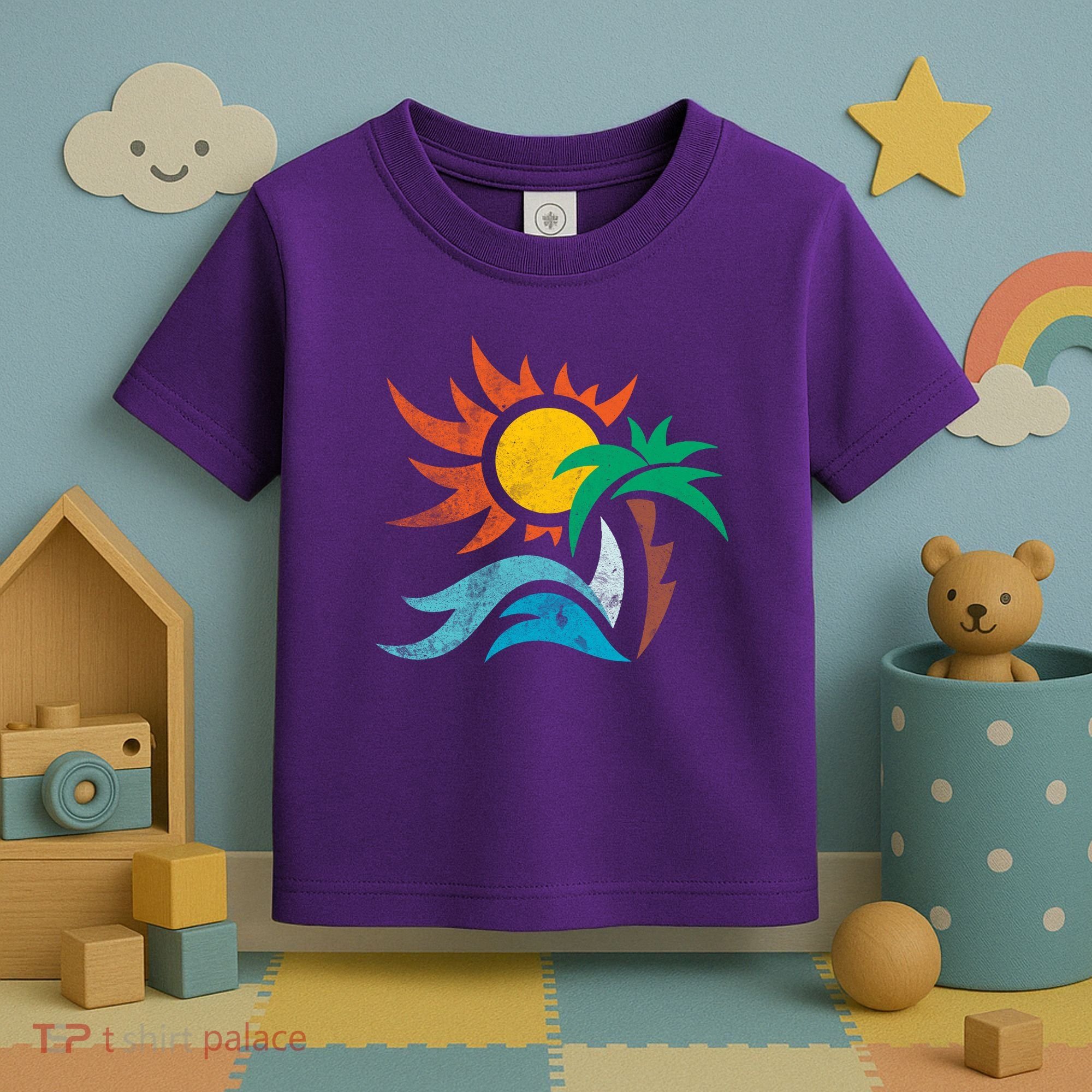 Beach Sunset Summer Toddler T-Shirt