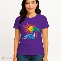 Beach Sunset Summer Women's T-Shirt thumb 4