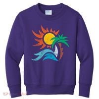 Beach Sunset Summer Kids Sweatshirt thumb 0