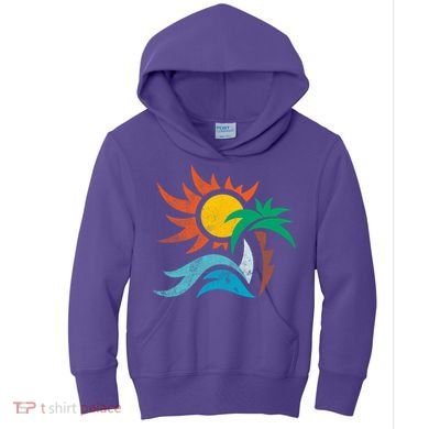 Beach Sunset Summer Kids Hoodie