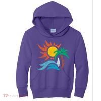 Beach Sunset Summer Kids Hoodie thumb 0