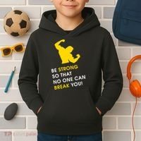 Be Strong So That No One Can Break You! Kids Hoodie thumb 2