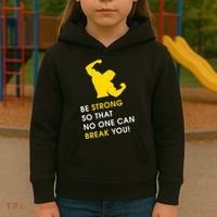 Be Strong So That No One Can Break You! Kids Hoodie thumb 3