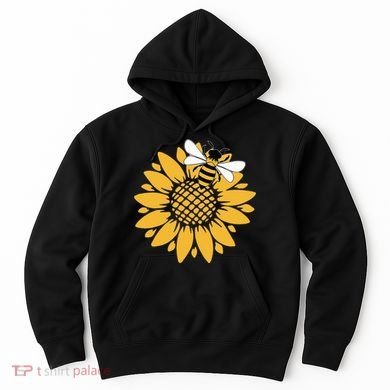 Bumblebee Sunflower Springtime Save The Bees Honeybee Hoodie