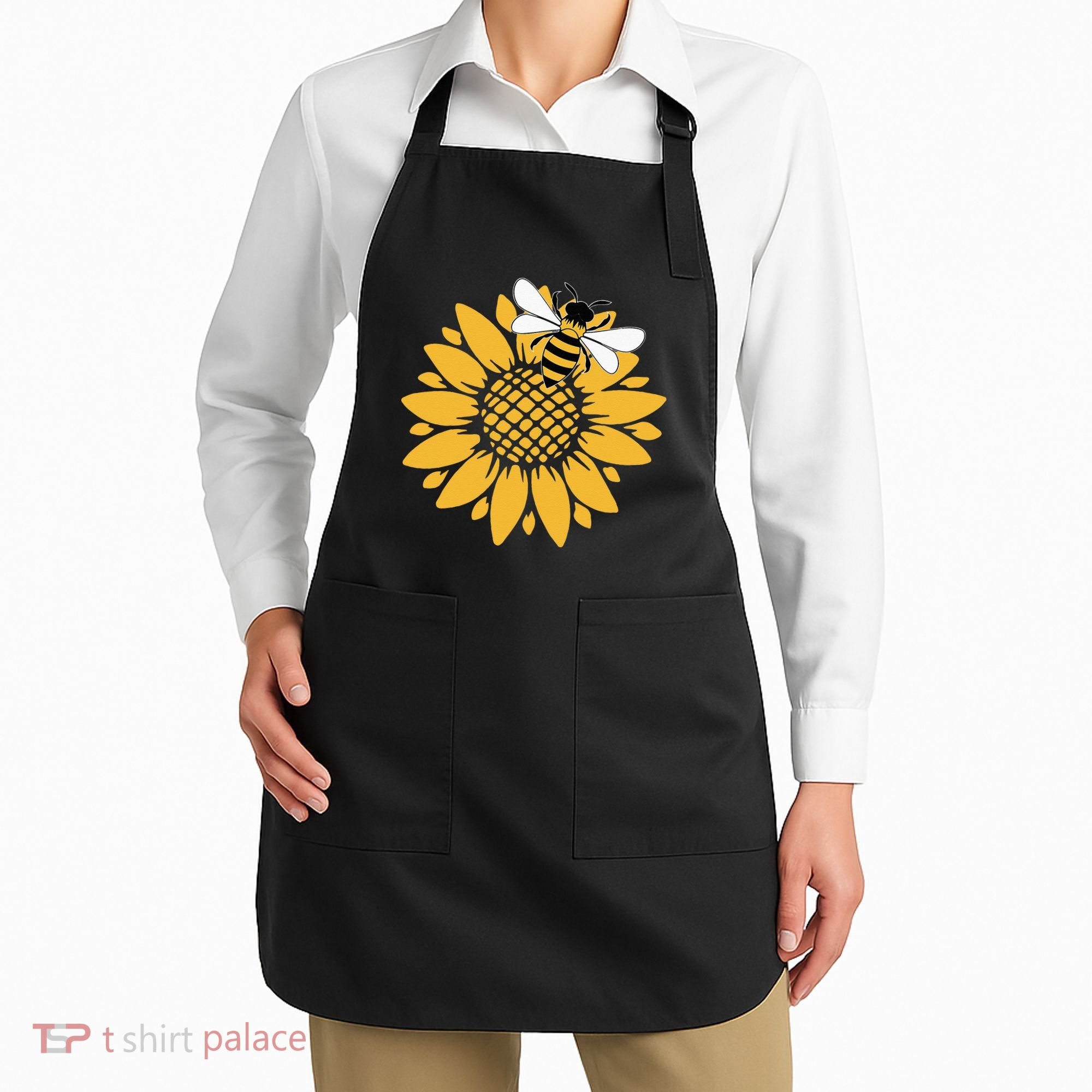 Bumblebee Sunflower Springtime Save The Bees Honeybee Apron