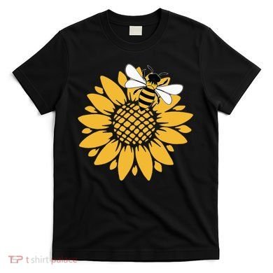 Bumblebee Sunflower Springtime Save The Bees Honeybee T-Shirt