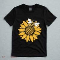 Bumblebee Sunflower Springtime Save The Bees Honeybee T-Shirt thumb 5