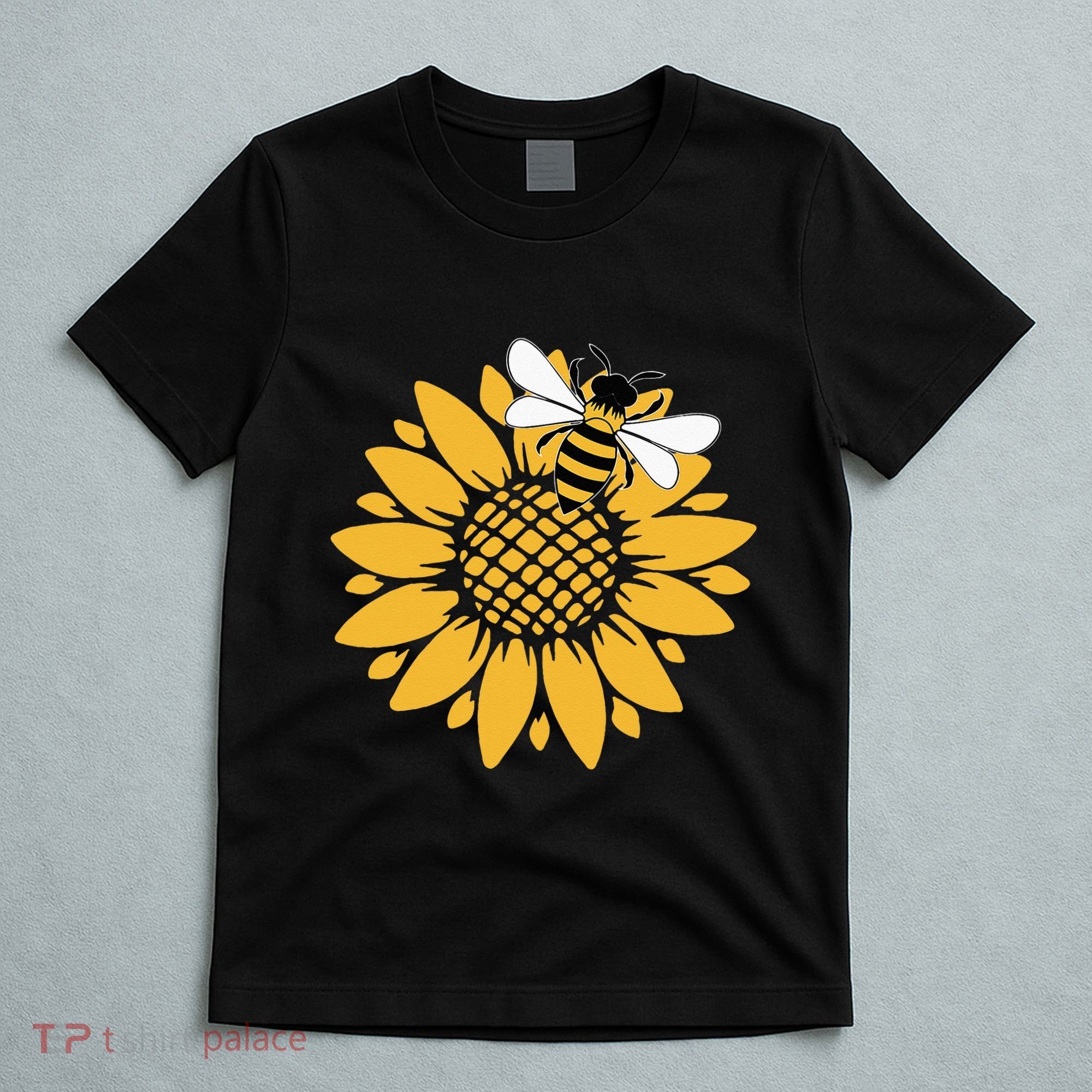 Bumblebee Sunflower Springtime Save The Bees Honeybee T-Shirt