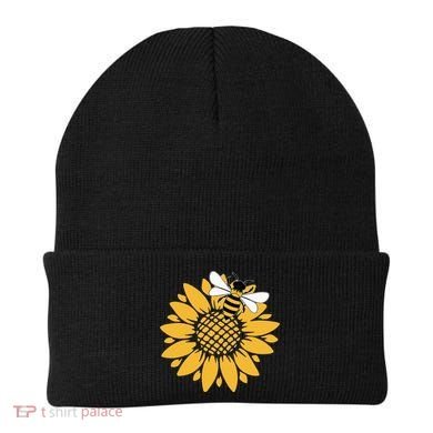 Bumblebee Sunflower Springtime Save The Bees Honeybee Beanie
