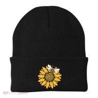 Bumblebee Sunflower Springtime Save The Bees Honeybee Beanie thumb 0