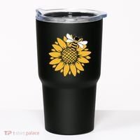 Bumblebee Sunflower Springtime Save The Bees Honeybee Tumbler thumb 0