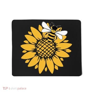 Bumblebee Sunflower Springtime Save The Bees Honeybee Mousepad