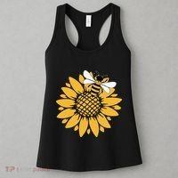 Bumblebee Sunflower Springtime Save The Bees Honeybee Women's Tank Top thumb 3