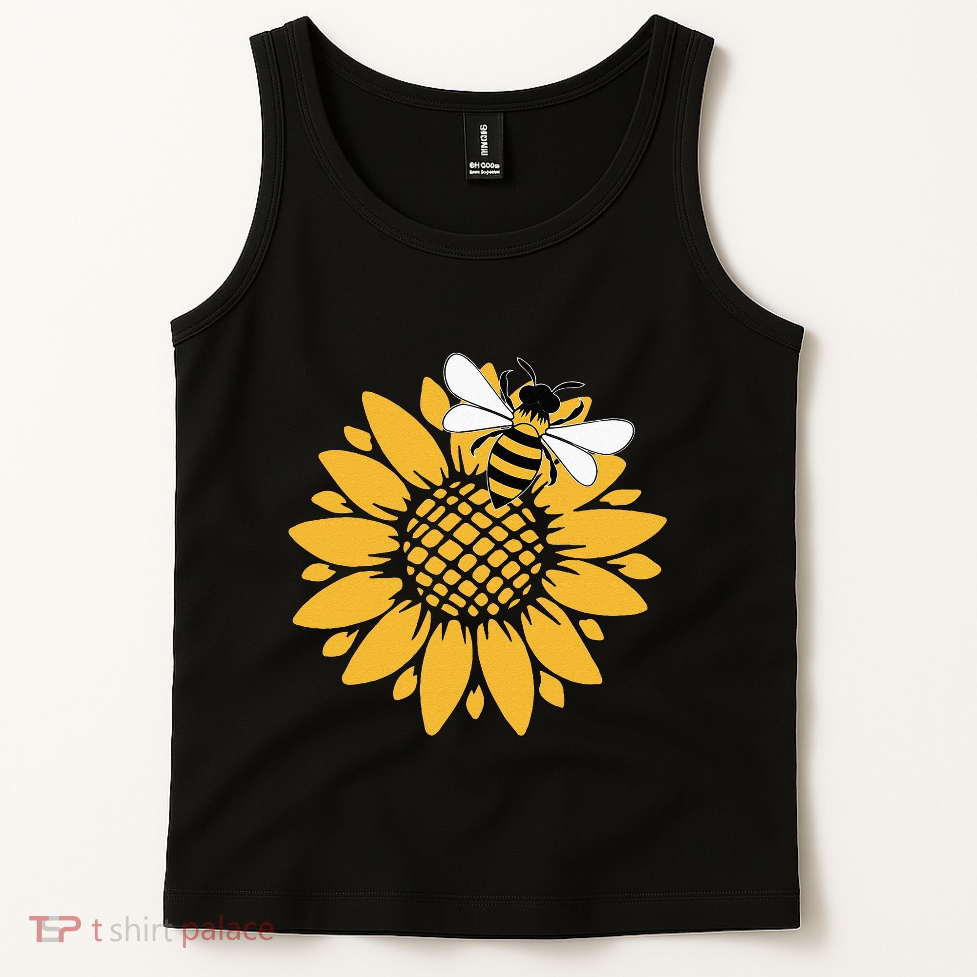 Bumblebee Sunflower Springtime Save The Bees Honeybee Tank Top