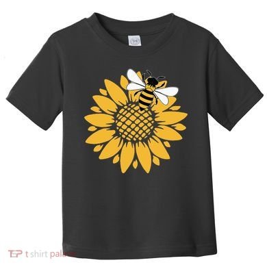 Bumblebee Sunflower Springtime Save The Bees Honeybee Toddler T-Shirt