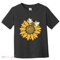 Bumblebee Sunflower Springtime Save The Bees Honeybee Toddler T-Shirt thumb 0