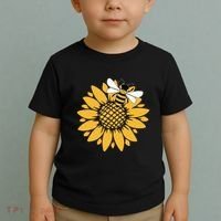 Bumblebee Sunflower Springtime Save The Bees Honeybee Toddler T-Shirt thumb 2