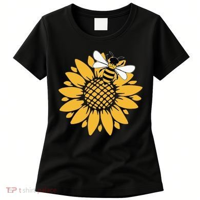Bumblebee Sunflower Springtime Save The Bees Honeybee Women's T-Shirt