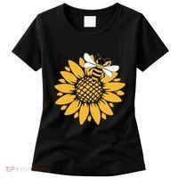 Bumblebee Sunflower Springtime Save The Bees Honeybee Women's T-Shirt thumb 0
