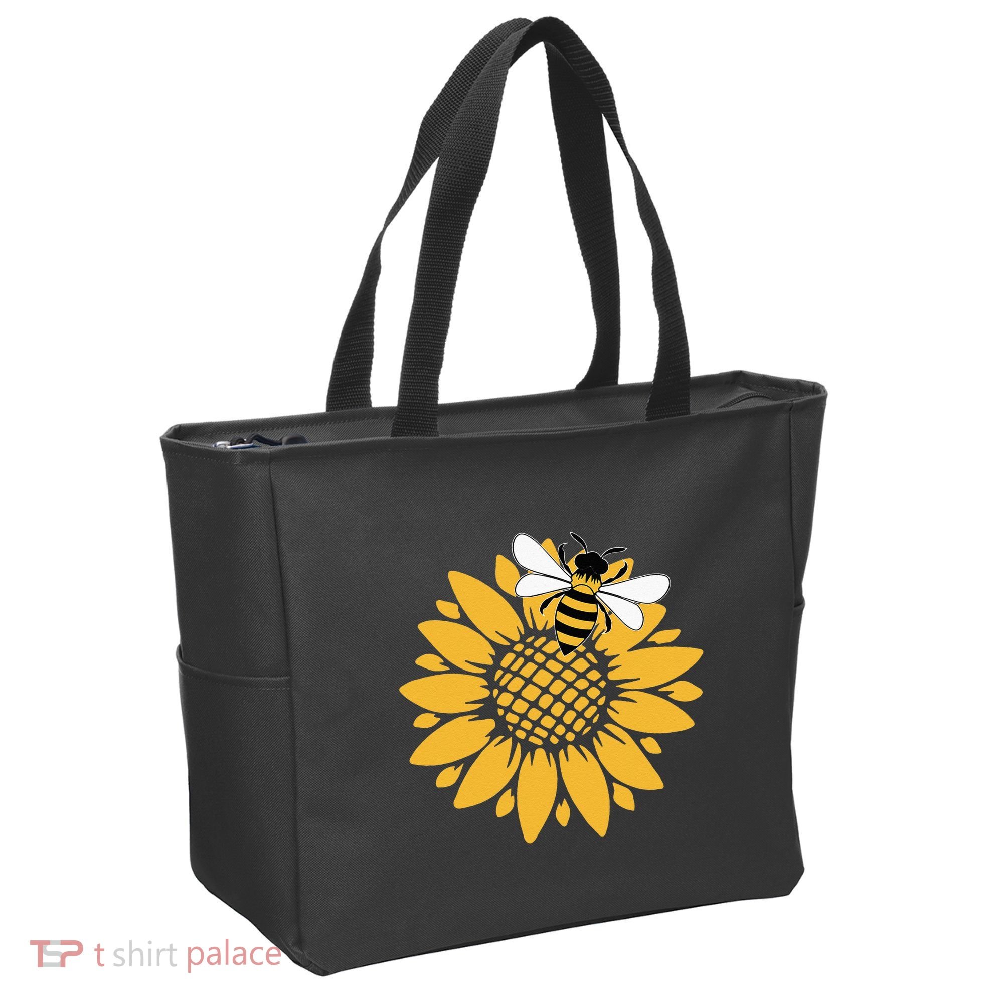 Bumblebee Sunflower Springtime Save The Bees Honeybee Tote Bag