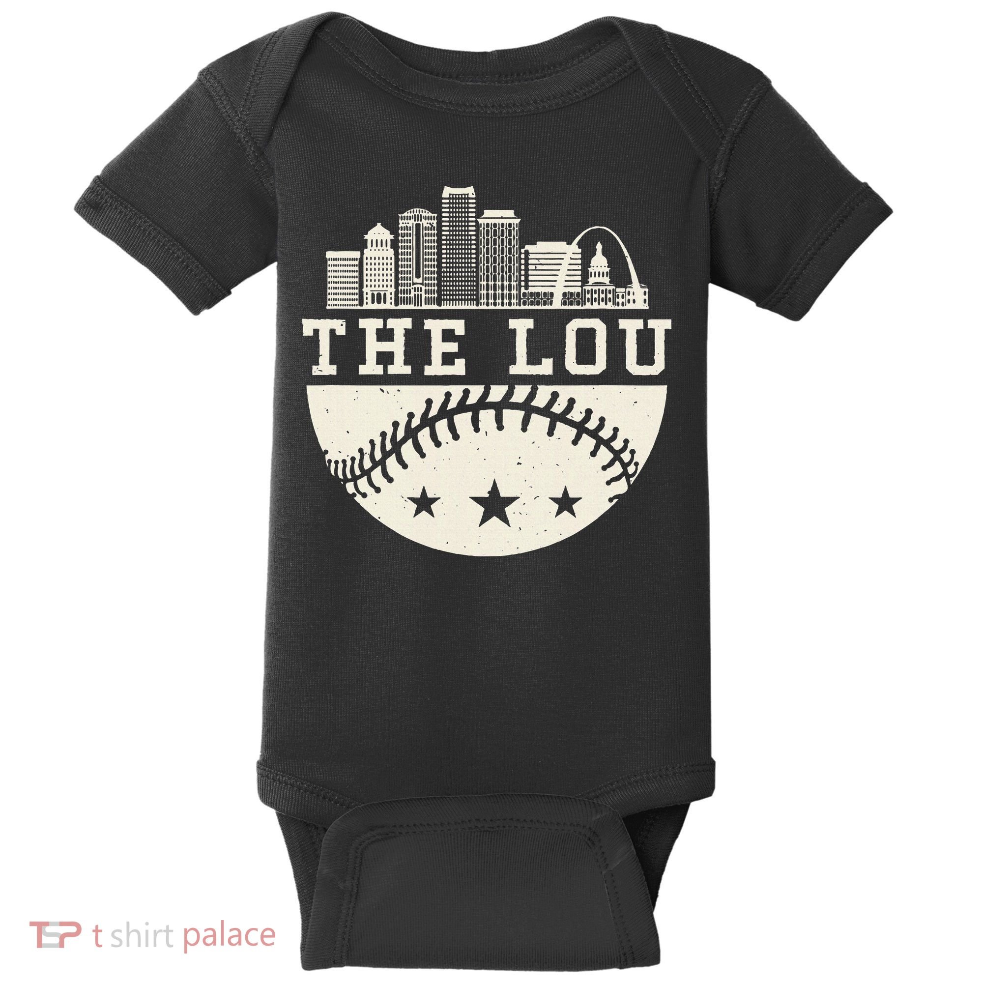 Baseball Season St. Louis The Lou Fan Hometown Baby Bodysuit