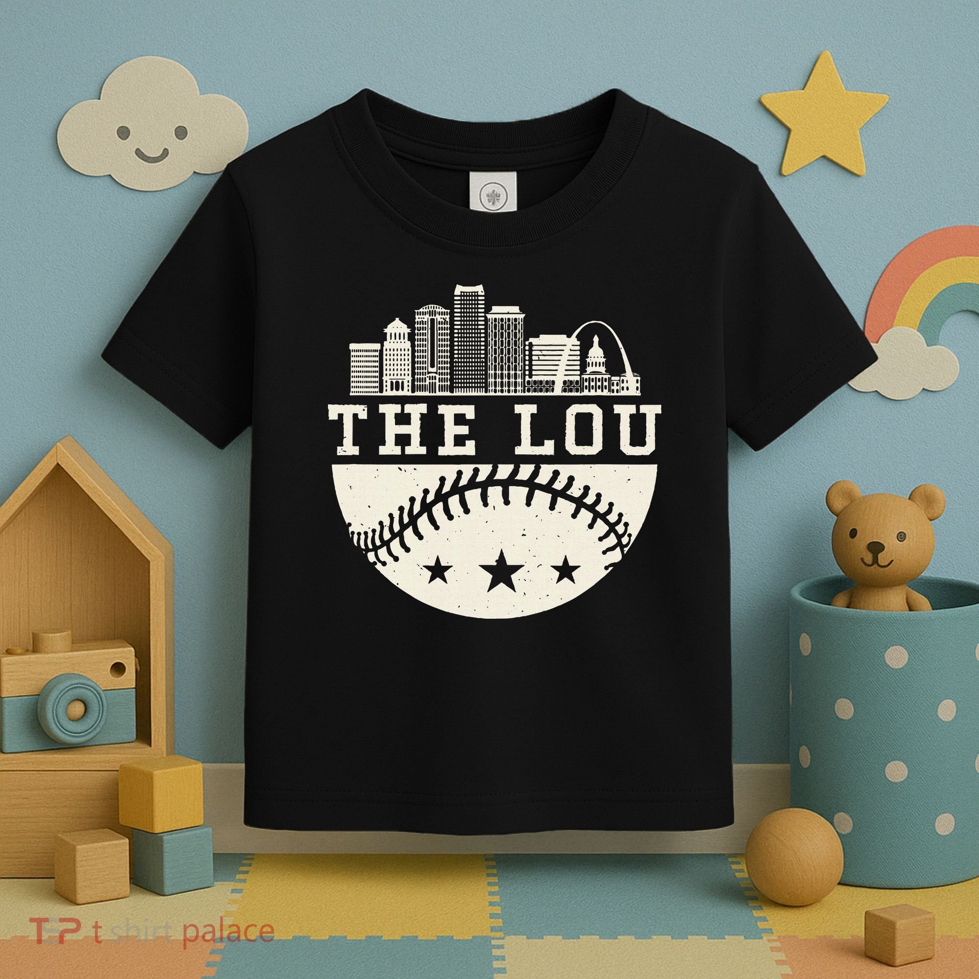Baseball Season St. Louis The Lou Fan Hometown Toddler T-Shirt