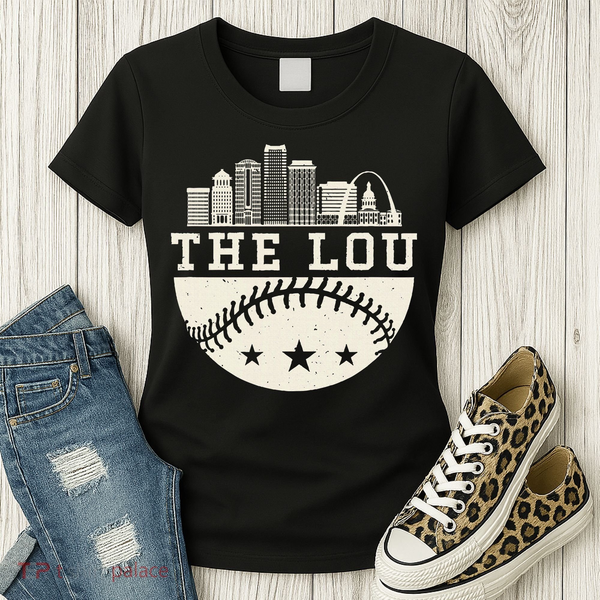 Baseball Season St. Louis The Lou Fan Hometown Women's T-Shirt