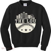 Baseball Season St. Louis The Lou Fan Hometown Kids Sweatshirt thumb 0