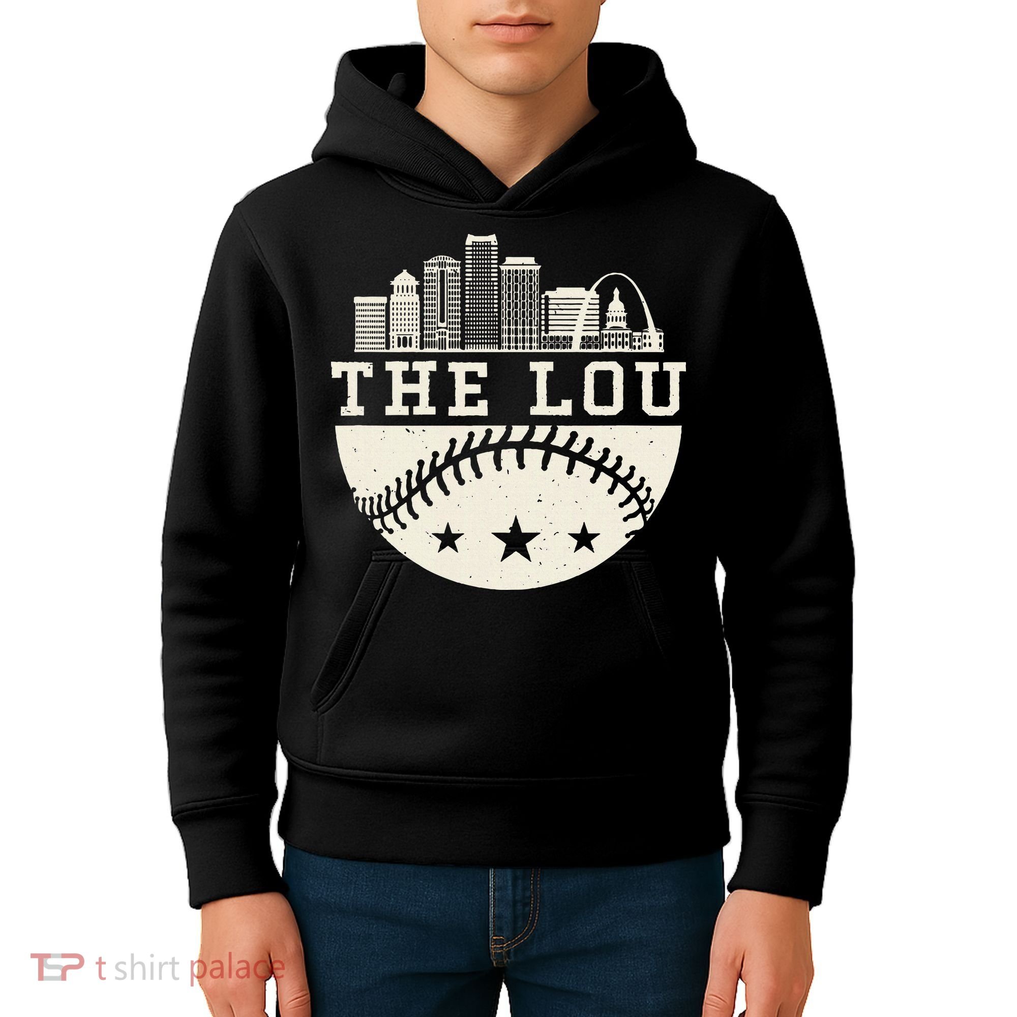 Baseball Season St. Louis The Lou Fan Hometown Kids Hoodie