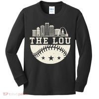 Baseball Season St. Louis The Lou Fan Hometown Kids Long Sleeve Shirt thumb 0