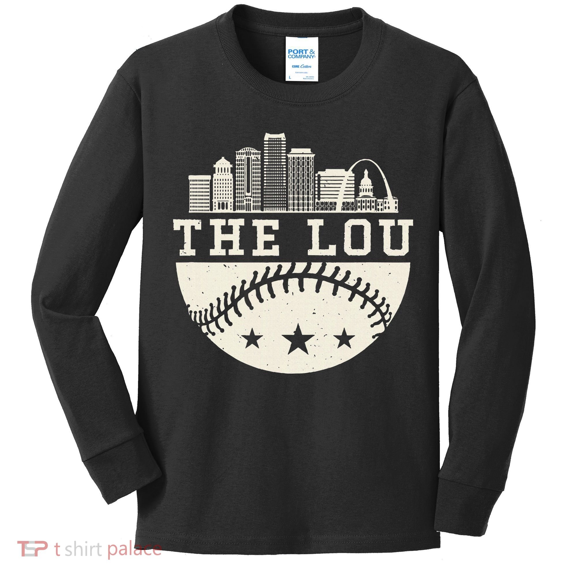 Baseball Season St. Louis The Lou Fan Hometown Kids Long Sleeve Shirt