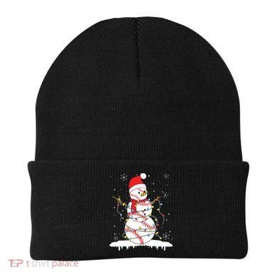 Baseball Snowman Santa Hat Christmas Baseball Player Gift Beanie