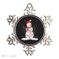 Baseball Snowman Santa Hat Christmas Baseball Player Gift Ornament thumb 0