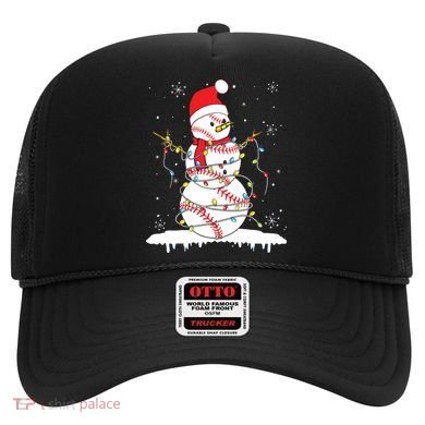 Baseball Snowman Santa Hat Christmas Baseball Player Gift Hat