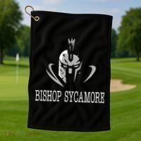 Bishop Sycamore Spartan Logo Golf Towel thumb 1